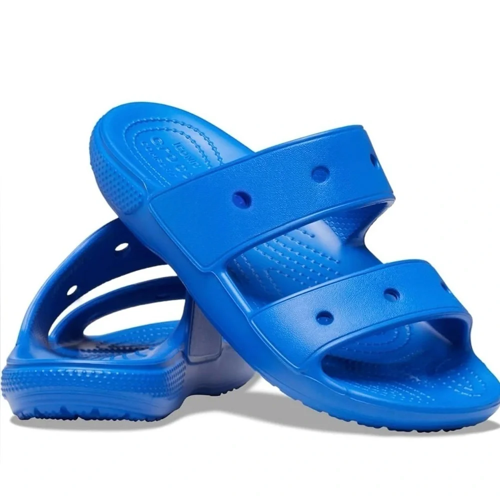 CROCS Vibrant Blue Slide Sandals